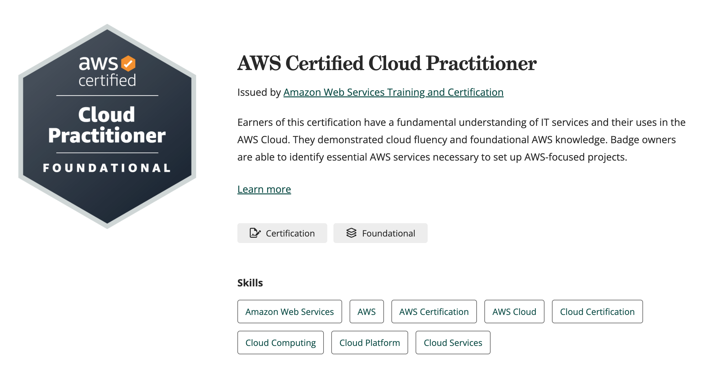 AWS Certified Cloud Practitioner